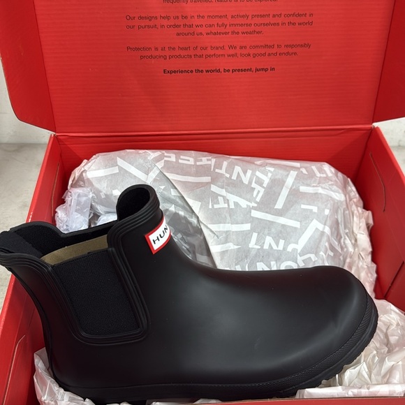 Hunter Classic Black Ankle Boots - Picture 5 of 7